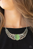Celestial Eden-Green Necklace-Paparazzi Accessories.