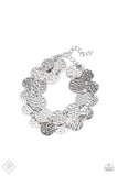 Rooted To The Spotlight-Silver Clasp Bracelet-Paparazzi Accessories