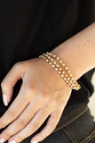 That's a Smash!-Gold Clasp Bracelet-Paparazzi Accessories