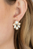 Royal Reverie-Gold Post Earring-Paparazzi Accessories.