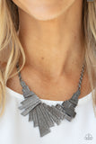 Happily Ever AFTERSHOCK-Black Necklace-Paparazzi Accessories.
