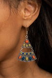 Desert Fiesta-Multi Earring-Paparazzi Accessories