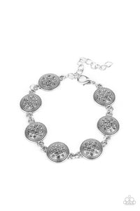 By Royal Decree-Silver Clasp Bracelet-Paparazzi Accessories.