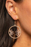 Demurely Daisy-Rose Gold Earring-Paparazzi Accessories