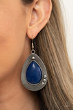Western Fantasy-Blue Earring-Paparazzi Accessories