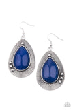 Western Fantasy-Blue Earring-Paparazzi Accessories