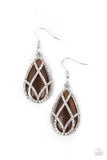 Crawling With Couture-Brown Earring-Paparazzi Accessories