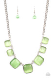 Aura Allure-Green Necklace-Paparazzi Accessories