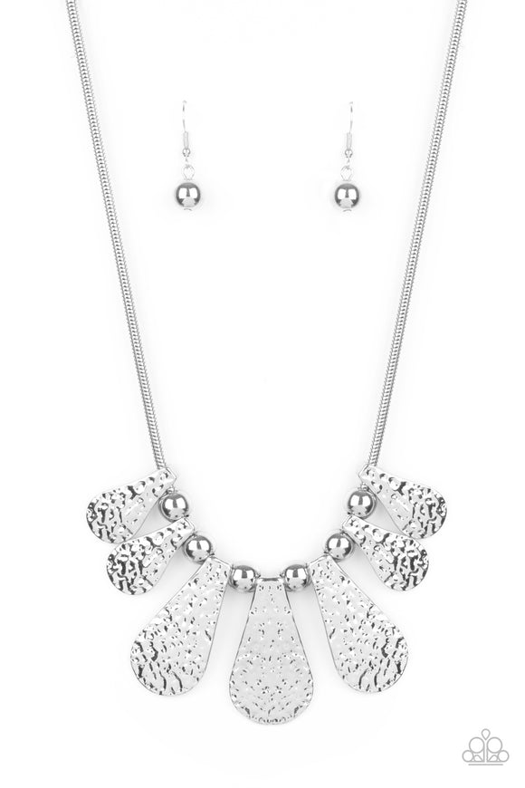 Gallery Goddess-Silver Necklace-Paparazzi Accessories.