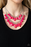 Midsummer Mixer-Pink Necklace-Paparazzi Accessories.
