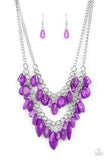 Midsummer Mixer-Purple Necklace-Paparazzi Accessories