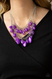 Midsummer Mixer-Purple Necklace-Paparazzi Accessories