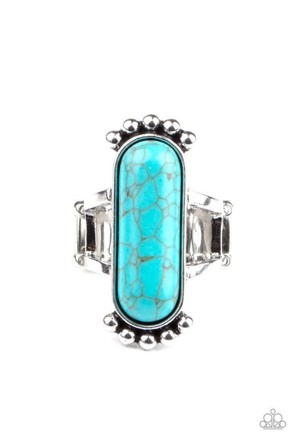 Ranch Relic-Blue Ring-Paparazzi Accessories