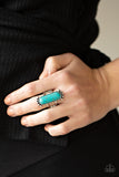 Ranch Relic-Blue Ring-Paparazzi Accessories