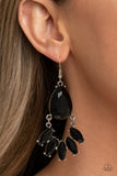 POWERHOUSE Call-Black Earring-Paparazzi Accessories.