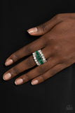 CACHE Value-Green Ring-Paparazzi Accessories.