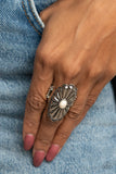 Cottage Couture-White Ring-Paparazzi Accessories