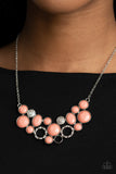 Extra Eloquent-Orange Necklace-Paparazzi Accessories.