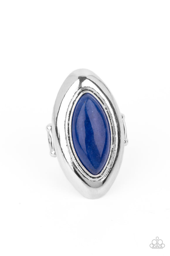 Sahara Seer-Blue Ring-Paparazzi Accessories