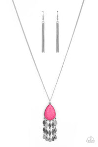 Musically Mojave-Pink Necklace-Paparazzi Accessories