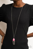 Musically Mojave-Pink Necklace-Paparazzi Accessories