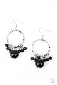 Delectably Diva-Black Earring-Paparazzi Accessories.