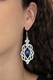 Rhinestone Renaissance-Blue Earring-Paparazzi Accessories.