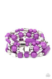 Perfectly Prismatic-Purple Stretch Bracelet-Paparazzi Accessories
