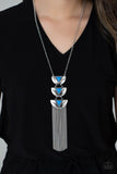 Gallery Expo-Blue Necklace-Paparazzi Accessories
