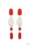 Deco By Design-Red Earring-Paparazzi Accessories