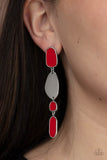 Deco By Design-Red Earring-Paparazzi Accessories