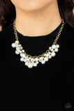 Down For The COUNTESS-Brass Necklace-Paparazzi Accessories.
