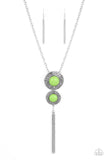 Abstract Artistry-Green Necklace-Paparazzi Accessories