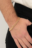 Very Valiant-Gold Urban Bracelet-Paparazzi Accessories