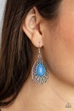 Dream STAYCATION-Blue Earring-Paparazzi Accessories.