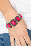 Retro Rodeo-Pink Clasp Bracelet-Paparazzi Accessories