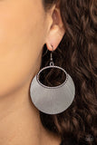 Fan Girl Glam-Black Earring-Paparazzi Accessories.