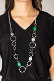 Colorful Combo-Green Necklace-Paparazzi Accessories.