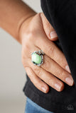 Springtime Splendor-Green Ring-Paparazzi Accessories.