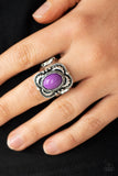 Vivaciously Vibrant-Purple Ring-Paparazzi Accessories.