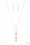 TIDE You Over-Rose Gold Necklace-Paparazzi Accessories