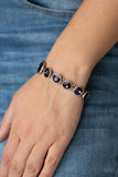Lustrous Luminosity-Purple Clasp Bracelet-Paparazzi Accessories