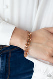 Twinkly Twilight-Copper Clasp Bracelet-Paparazzi Accessories.