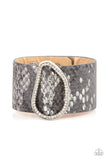 HISS-tory In The Making-Silver Wrap Bracelet-Leather-Paparazzi Accessories