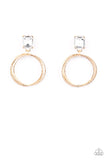 Prismatic Perfection-Gold Post Earring-Paparazzi Accessories
