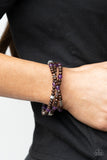 Woodsy Walkabout-Purple Clasp Bracelet-Paparazzi Accessories