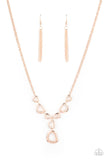 So Mod-Rose Gold Necklace-Paparazzi Accessories