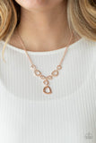 So Mod-Rose Gold Necklace-Paparazzi Accessories