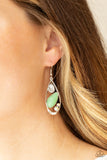 Harmonious Harbors-Green Earring-Paparazzi Accessories.