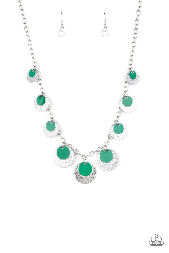 The Cosmos Are Calling-Green Necklace-Paparazzi Accessories